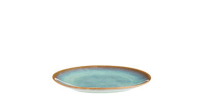 Madam Stoltz Stoneware Green Lunch Plate