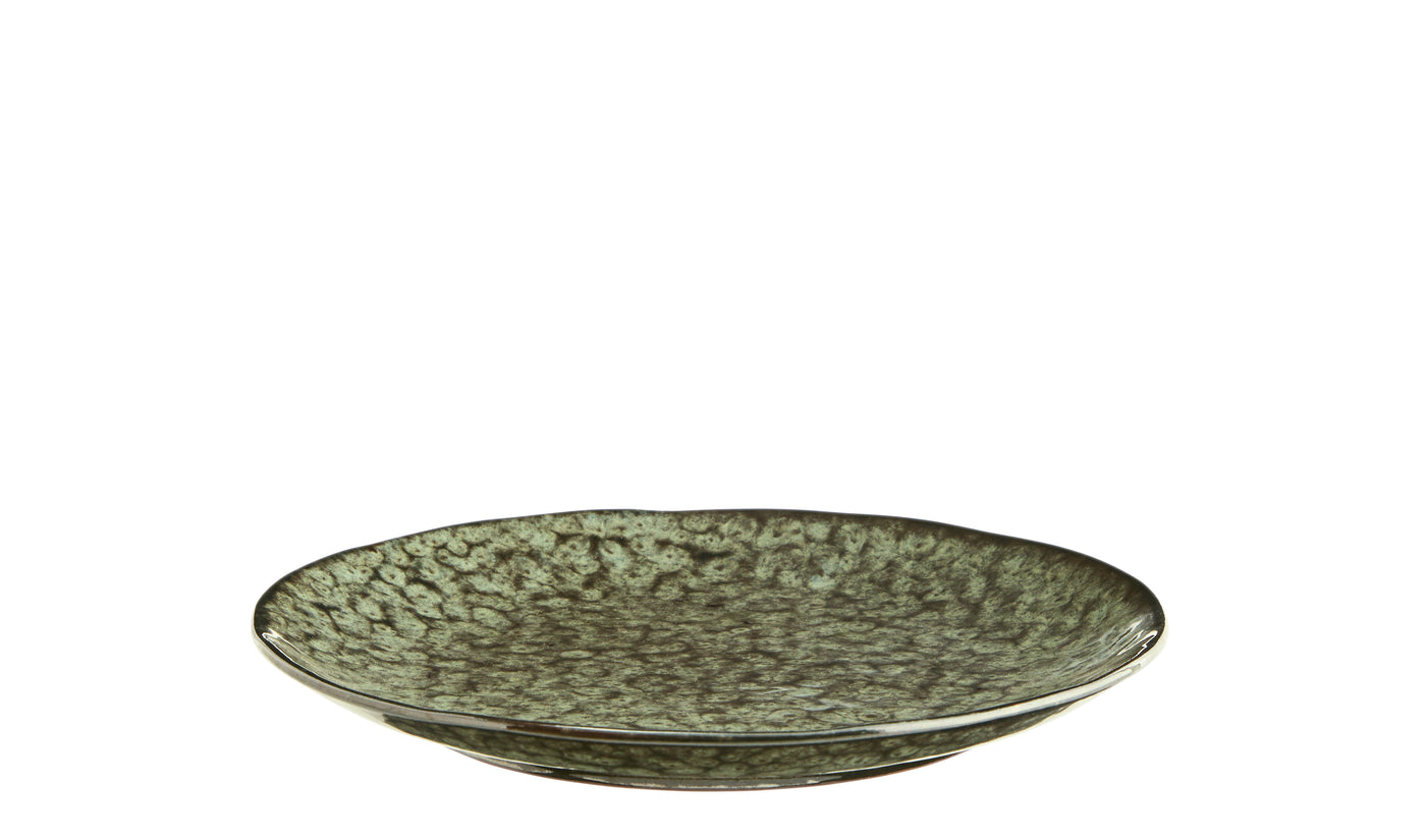 Madam Stoltz Stoneware Lunch Plate