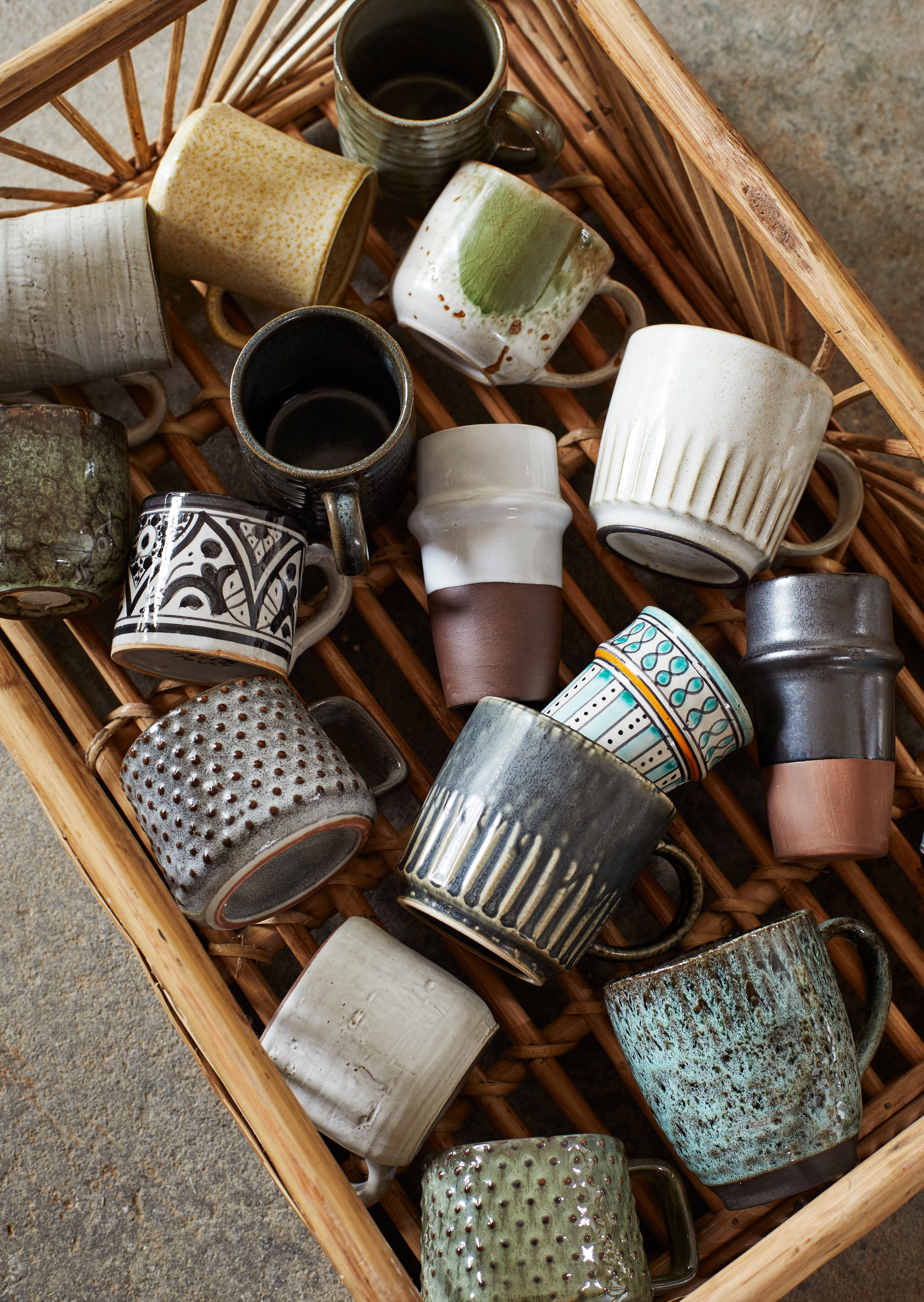 Madam Stoltz Stoneware Mug w/ Dots - Ohh! By Gum