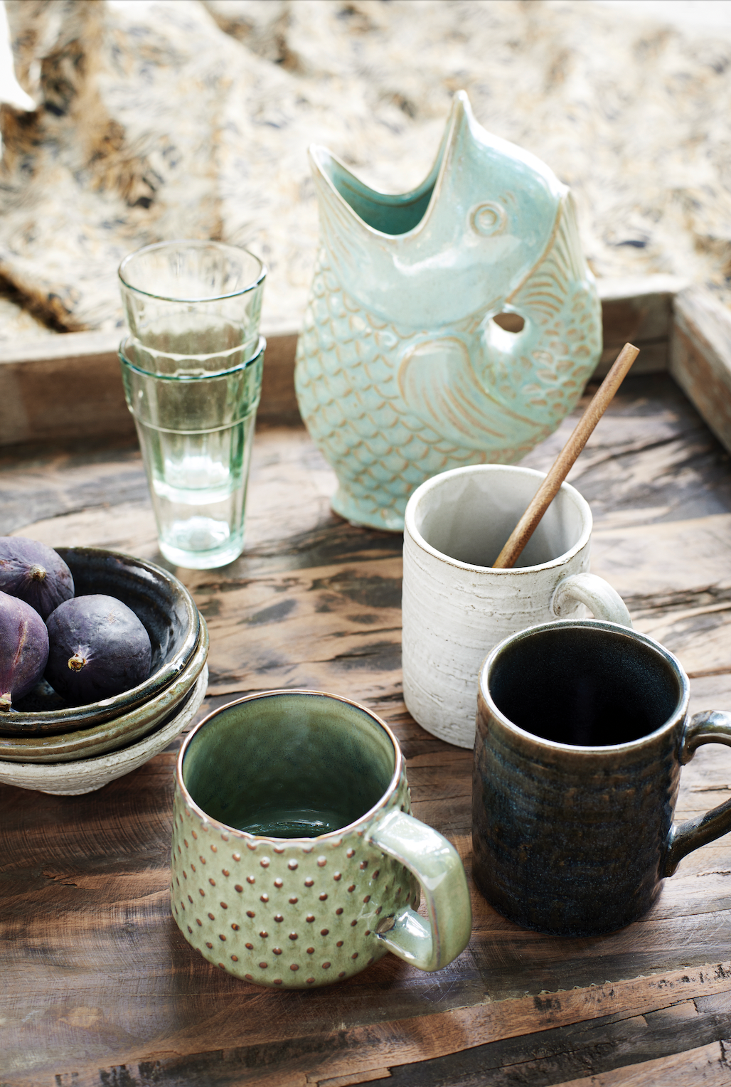 Madam Stoltz Stoneware Vase