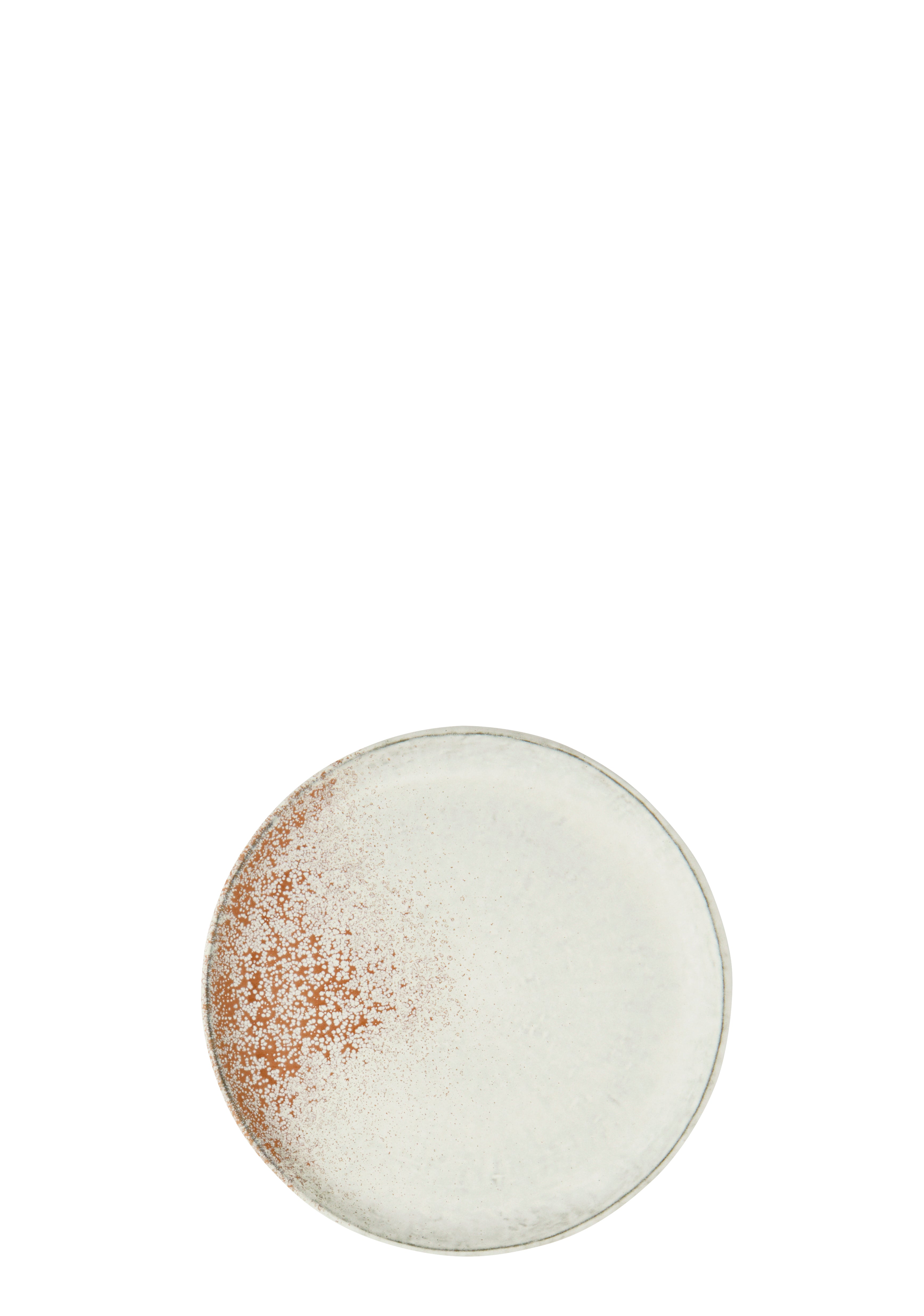 Madam Stoltz White Stoneware Lunch Plate