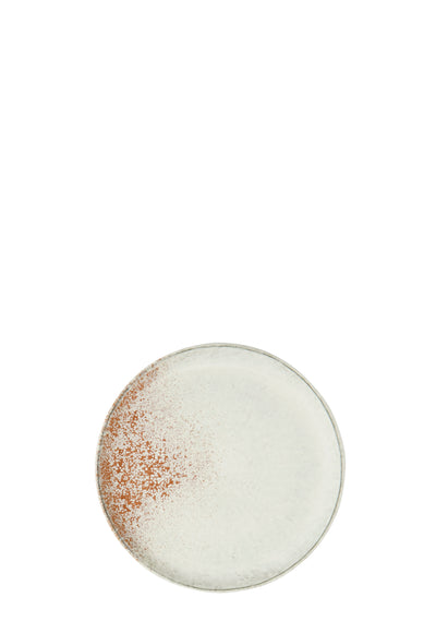 Madam Stoltz White Stoneware Lunch Plate