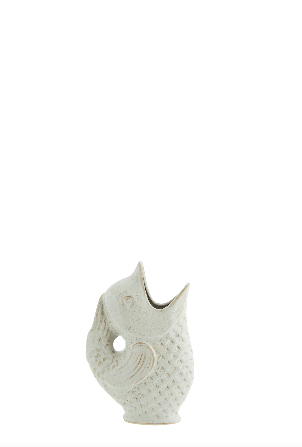 Madam Stoltz White Stoneware Vase