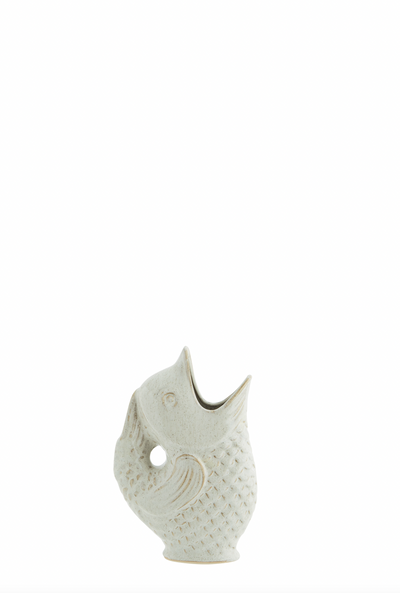 Madam Stoltz White Stoneware Vase