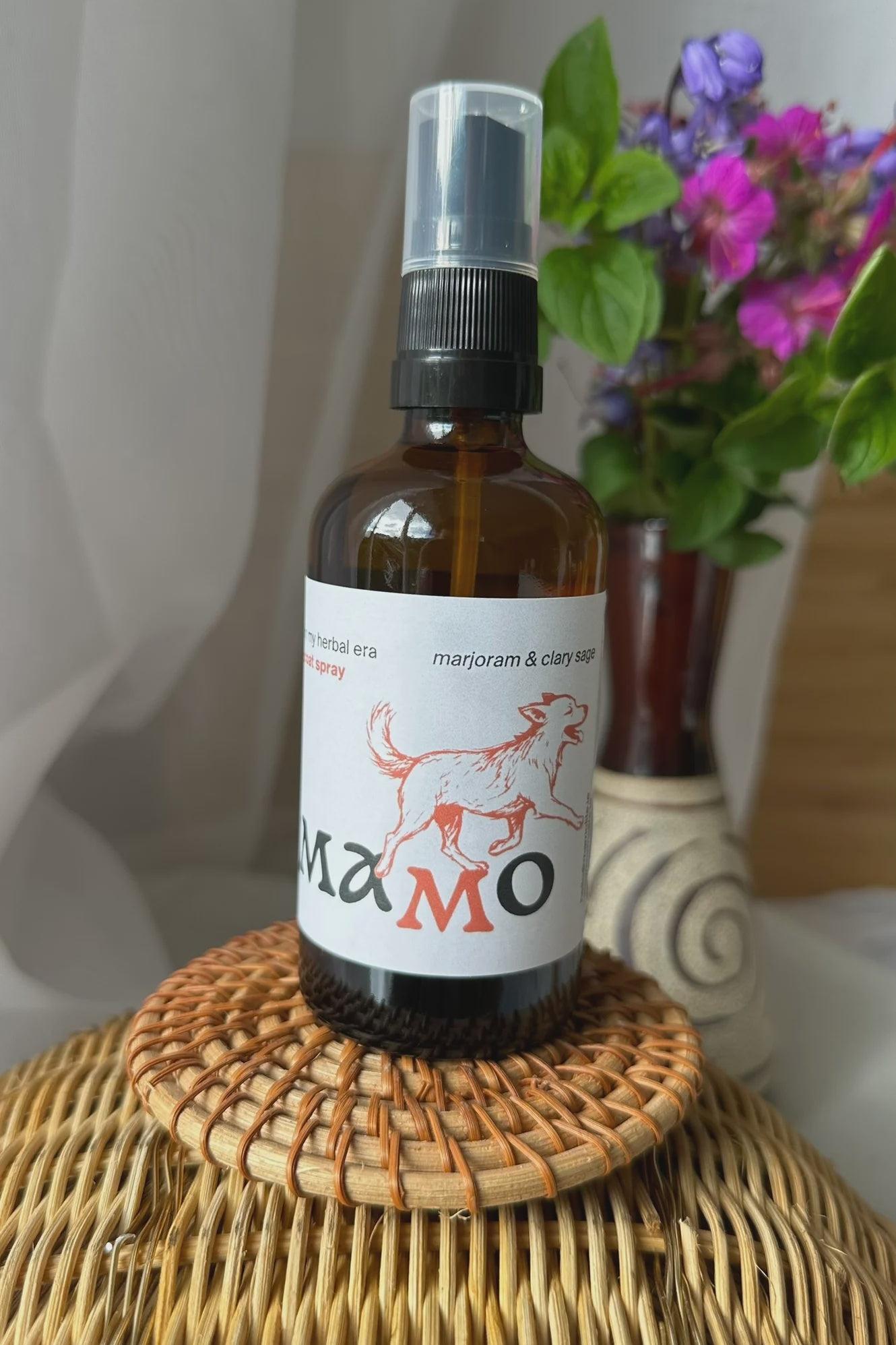 Mamo Refresher Botanical Dog Mist Marjoram & Clary Sage – Sensitive Coat Care 100ml