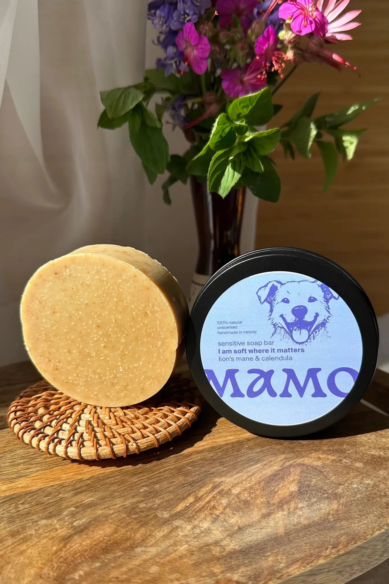Mamo Sensitive Dog Shampoo Bar – Lion’s Mane & Calendula 95g - Ohh! By Gum