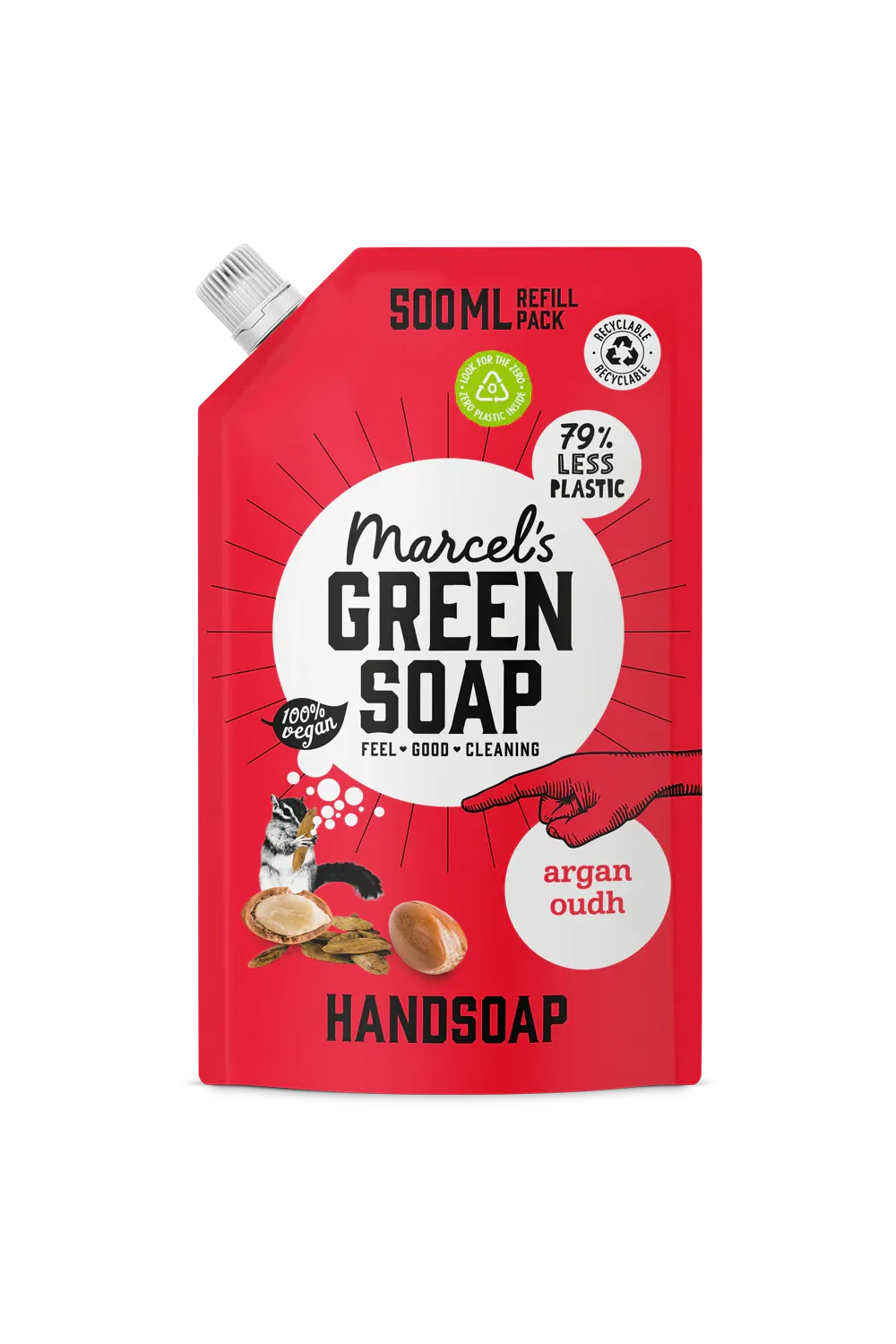 Marcels Green Soap Handsoap Argan & Oudh REFILL