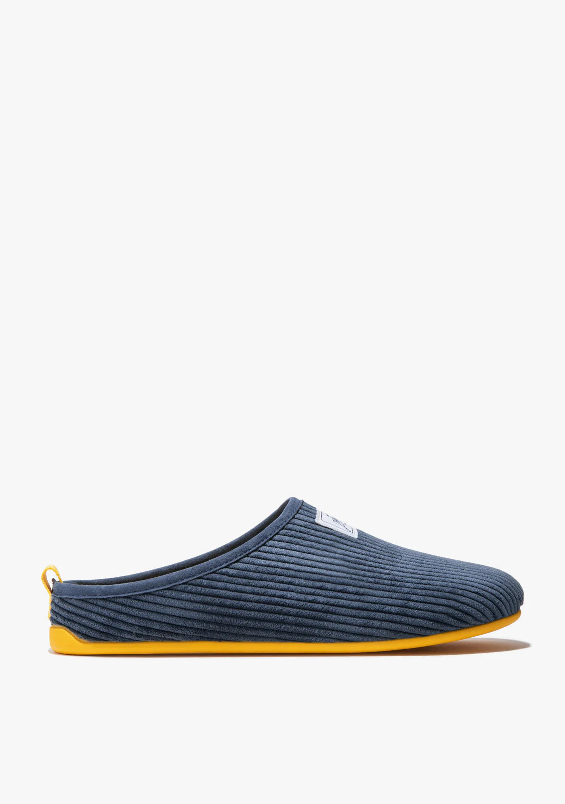 Mercredy Navy/Yellow Soft Cord Slippers-Mens-Ohh! By Gum - Shop Sustainable
