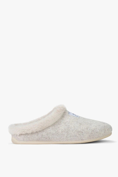 Mercredy Womens Beige Faux Fur Slippers-Womens-Ohh! By Gum - Shop Sustainable