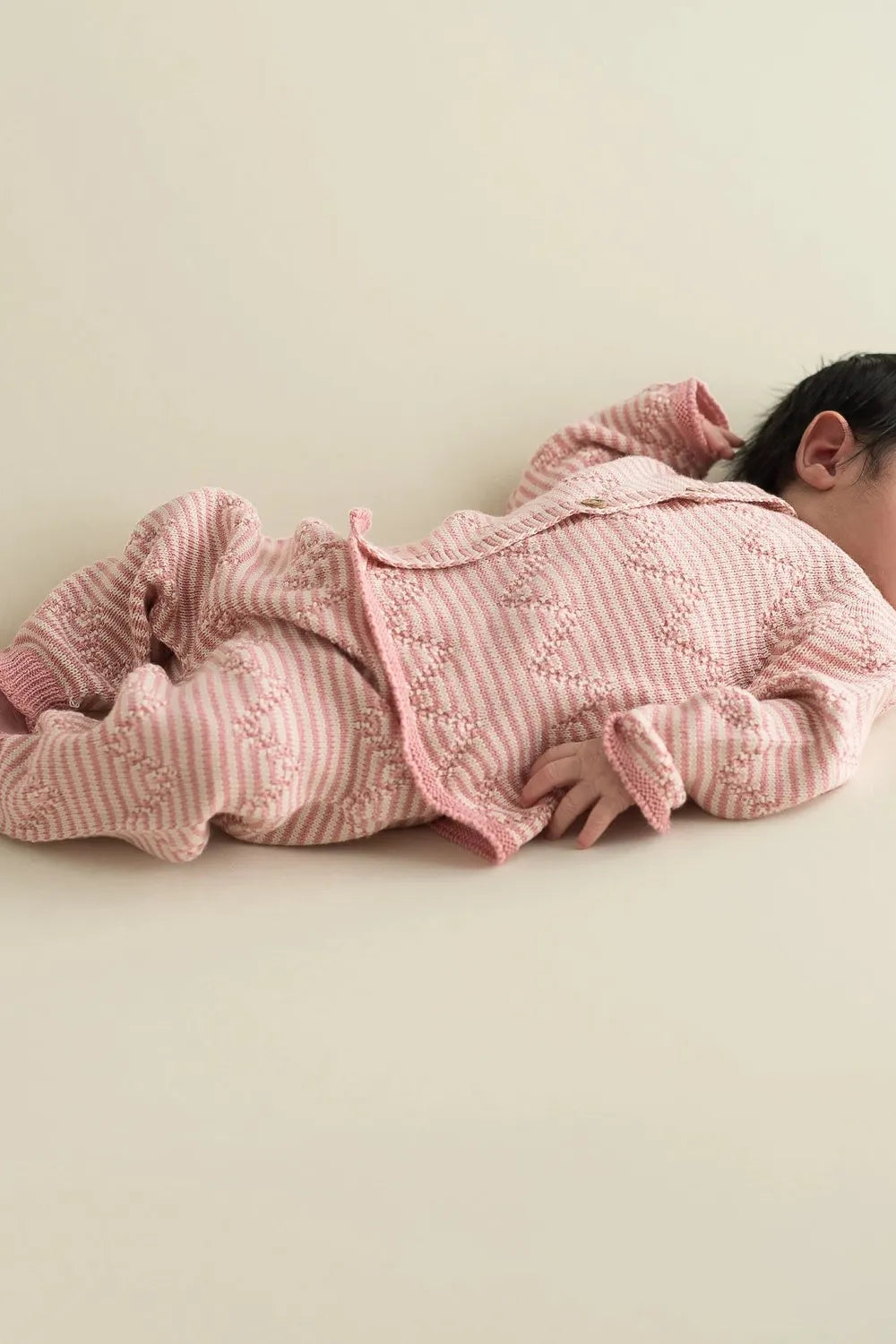 Micu Micu Set of Jacket and Pant Zigzag Bubblegum Pink-Ecru - Ohh! By Gum