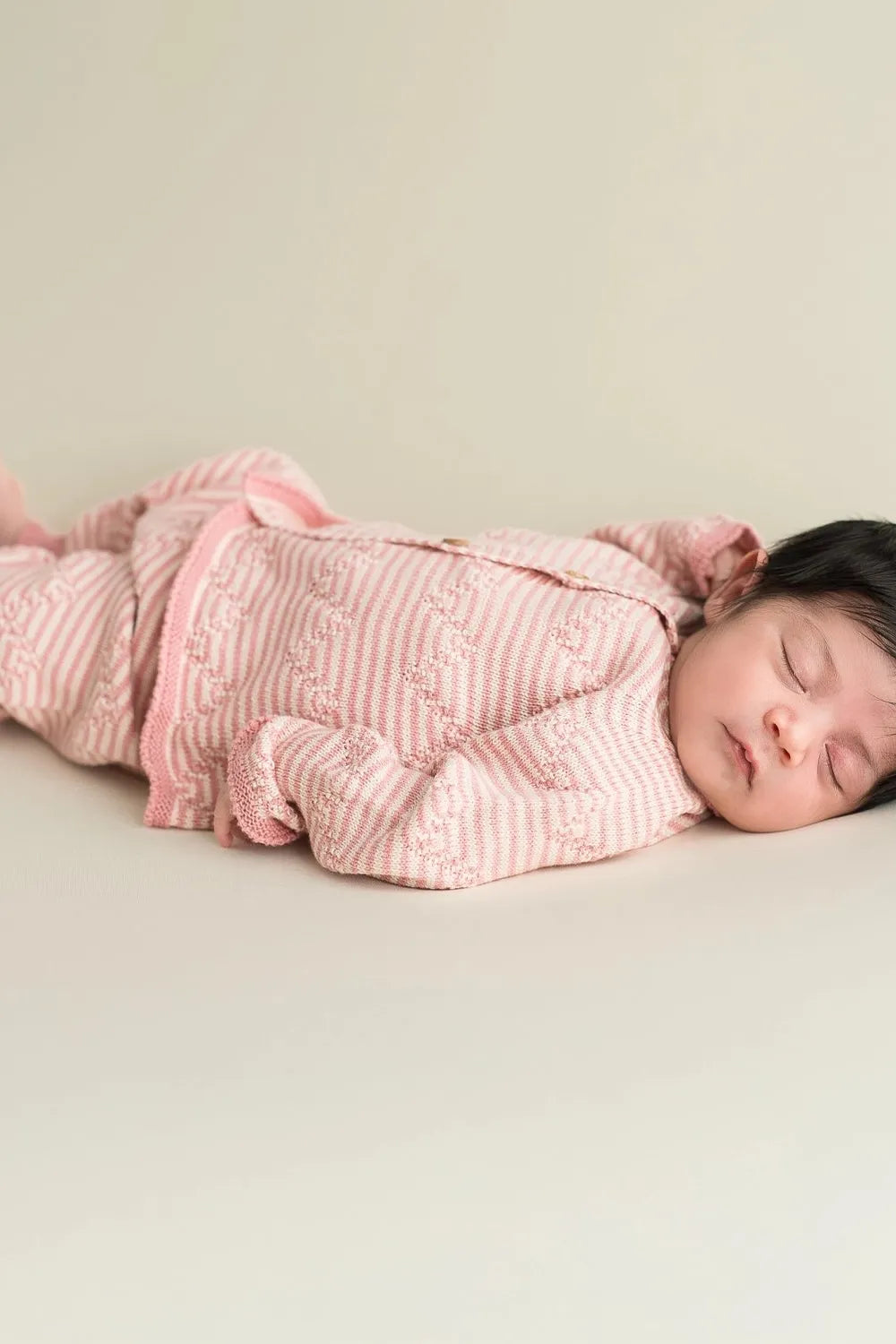 Micu Micu Set of Jacket and Pant Zigzag Bubblegum Pink-Ecru - Ohh! By Gum