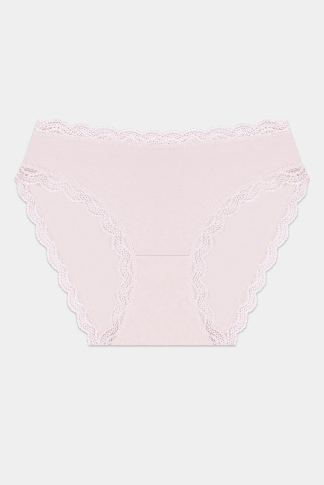 Stripe & Stare Mid Rise High Leg - Pink A Boo