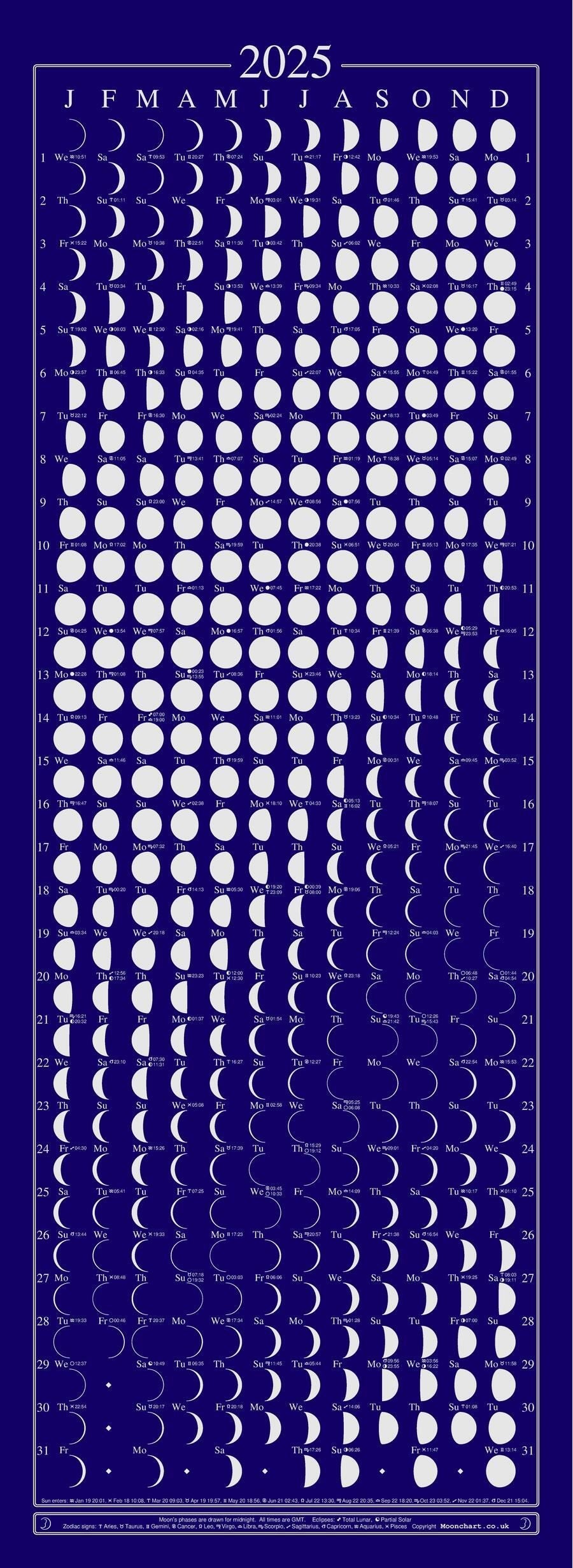 Moon Calendar 2025-Books-Ohh! By Gum - Shop Sustainable