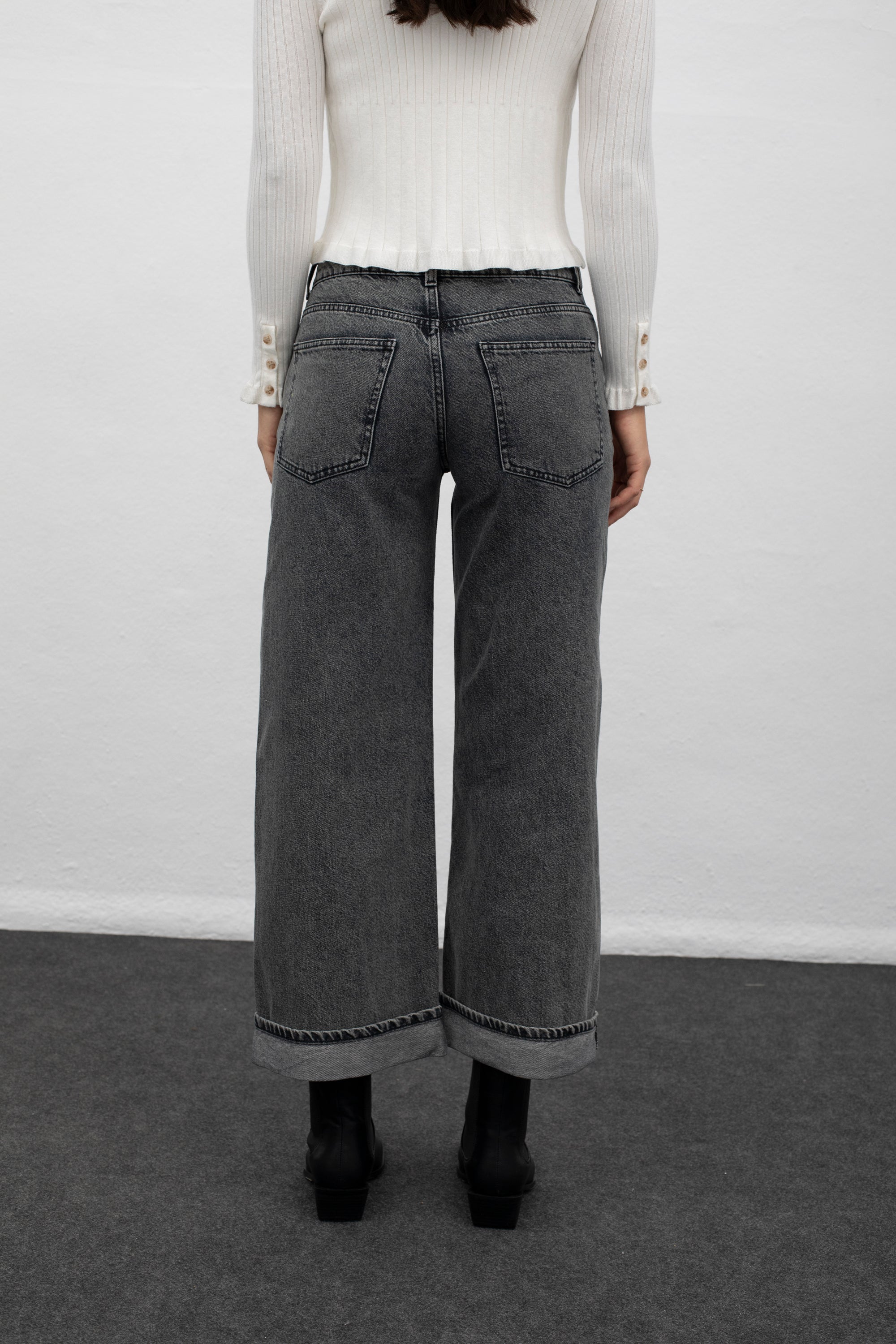 Mus & Bombon Anthracite Xuhui Trousers