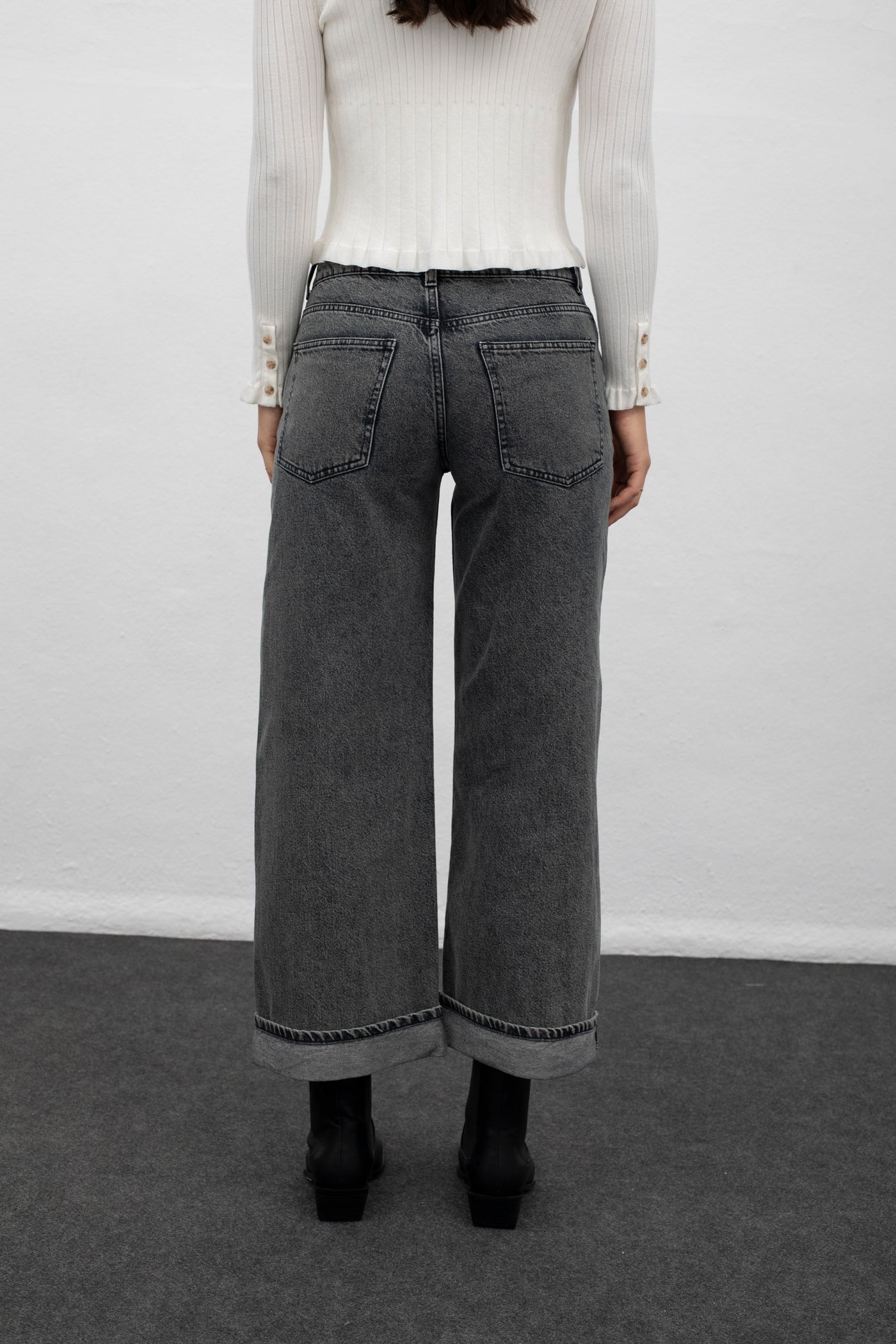 Mus & Bombon Anthracite Xuhui Trousers