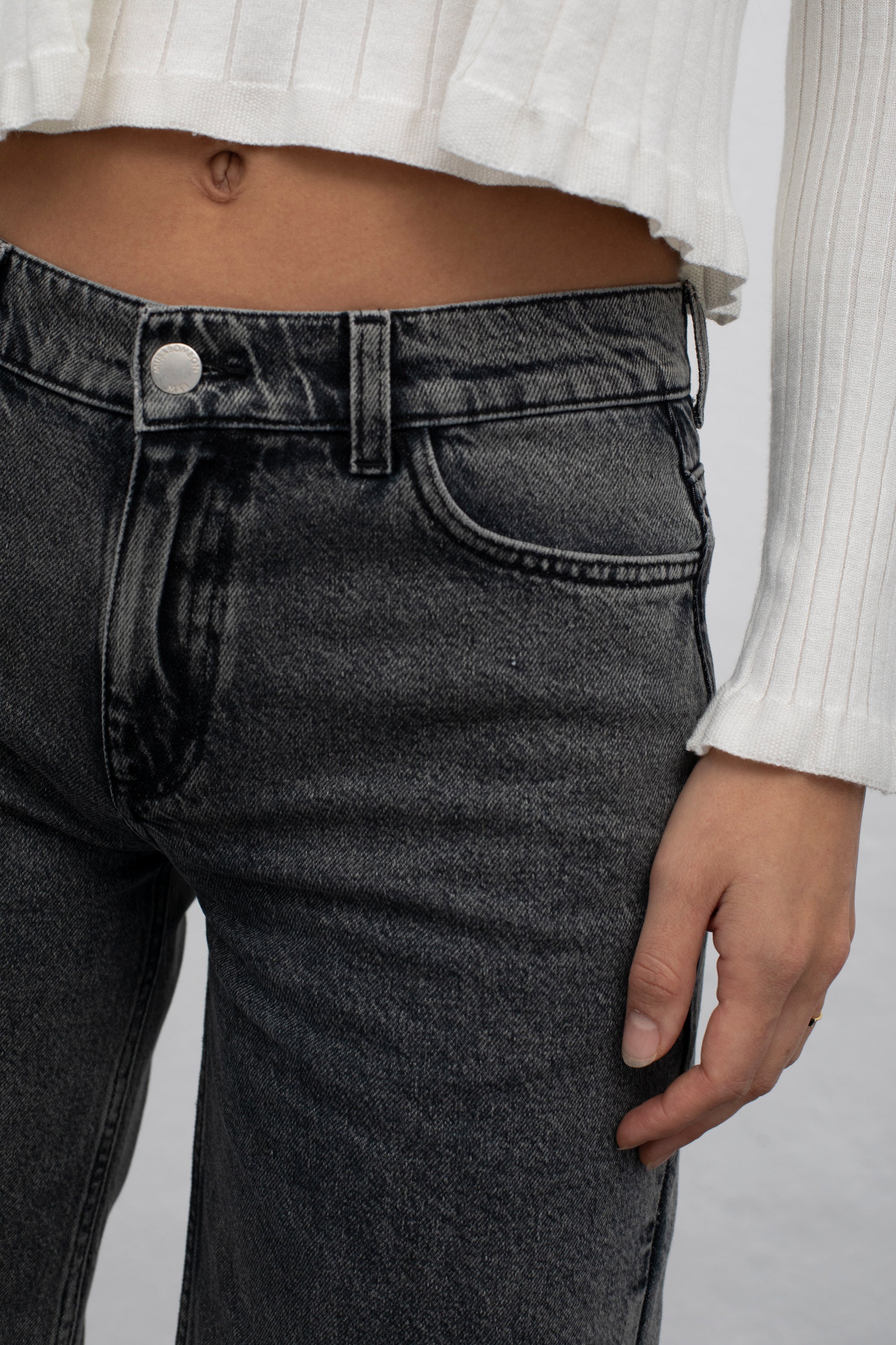 Mus & Bombon Anthracite Xuhui Trousers