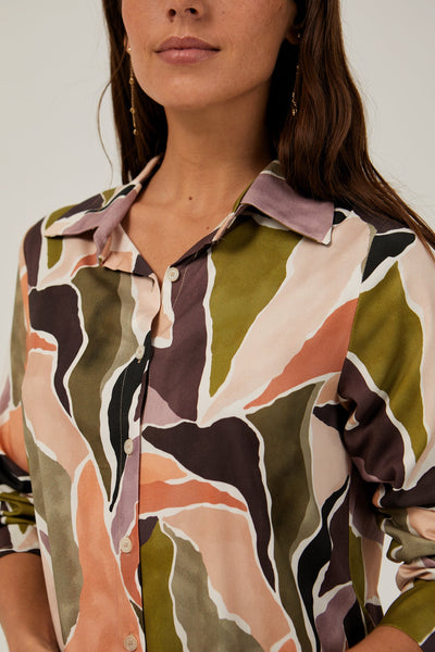 Mus & Bombon BOGARRE4 ABSTRACT SHIRT-Womens-Ohh! By Gum - Shop Sustainable
