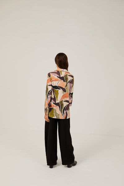 Mus & Bombon BOGARRE4 ABSTRACT SHIRT-Womens-Ohh! By Gum - Shop Sustainable