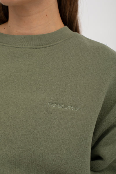 Mus & Bombon Dark Green Enmore Sweatshirt