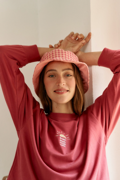 Mus & Bombon Myatel Sweatshirt - Raspberry-Womens-Ohh! By Gum - Shop Sustainable