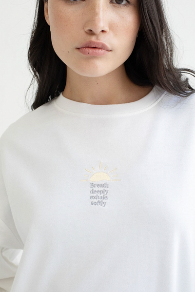 Mus & Bombon Myatel Sweatshirt - White-Womens-Ohh! By Gum - Shop Sustainable