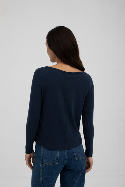Mus & Bombon Navy Leith Top