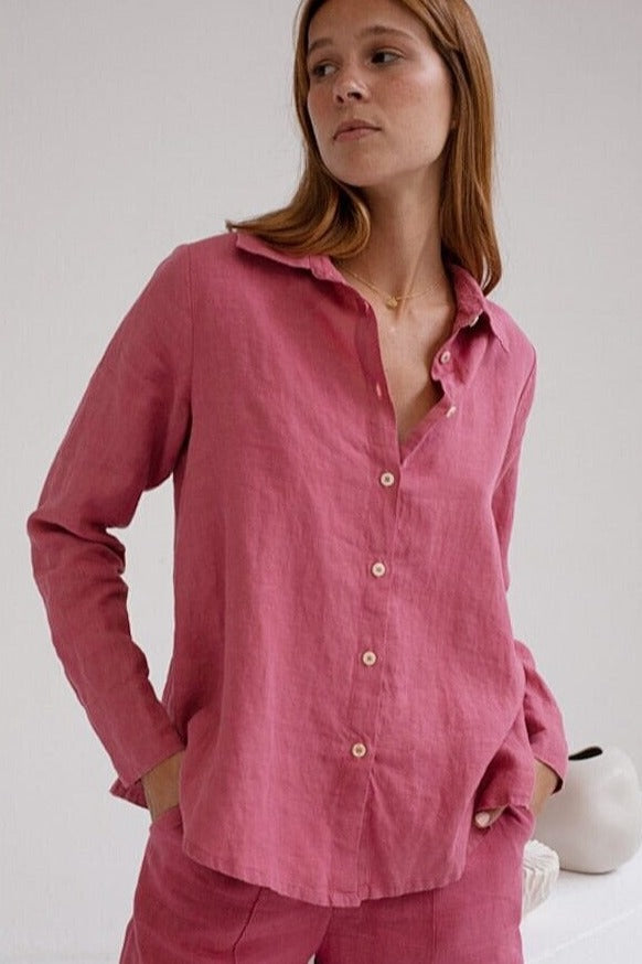 Mus & Bombon Shirt - Raspberry-Womens-Ohh! By Gum - Shop Sustainable