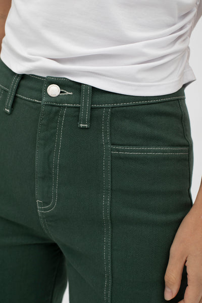 Mus & Bombon Valby Sarga Dark Green Trousers