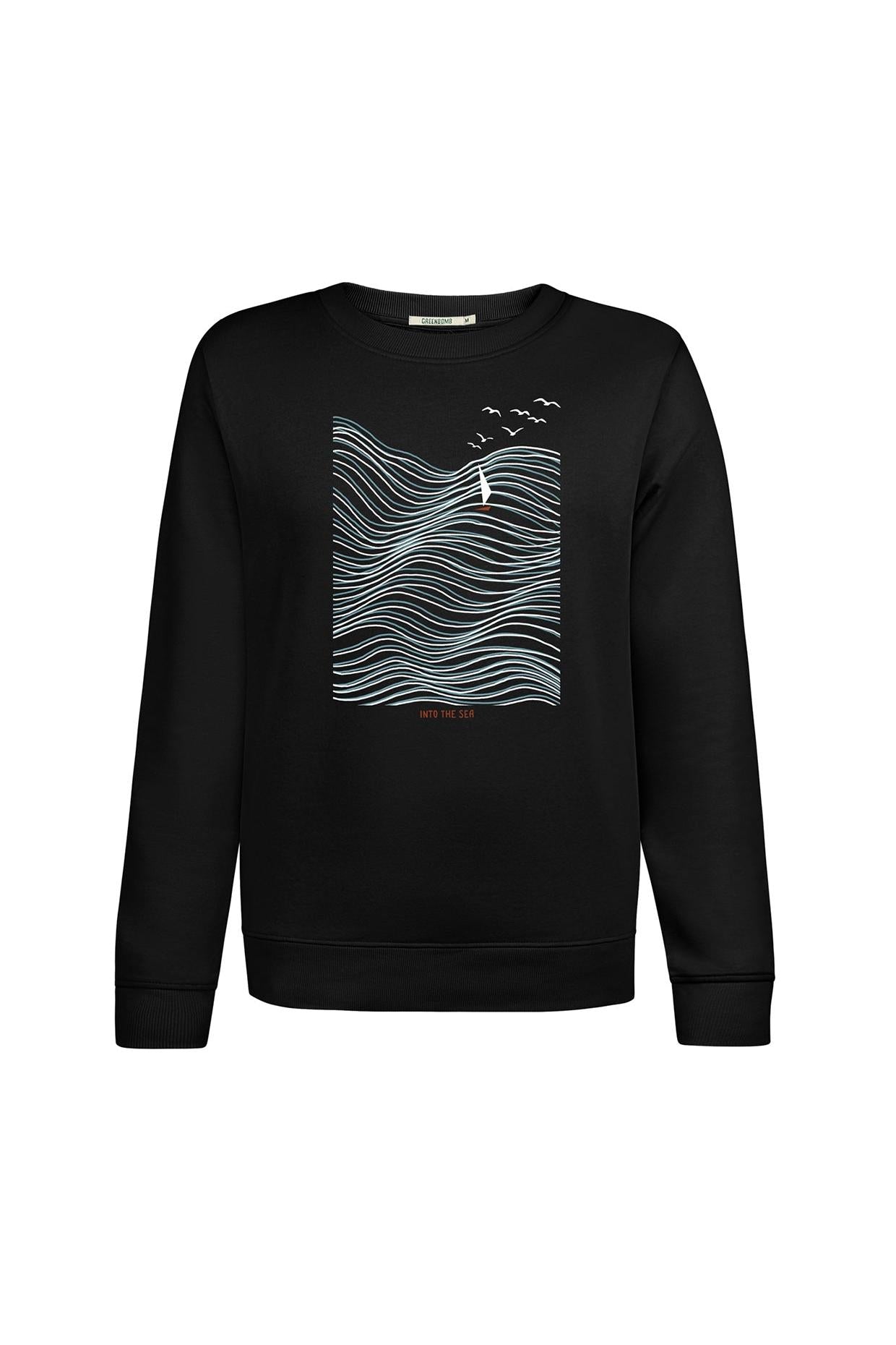 Greenbomb Nature High Sea (Canty/Pullover/GOTS) | Black
