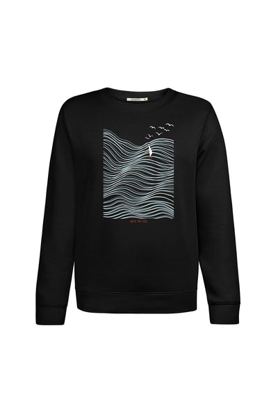 Greenbomb Nature High Sea (Canty/Pullover/GOTS) | Black