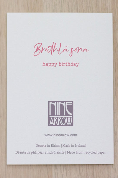 Nine Arrow Breithlá Sona Greeting Card-Gifts-Ohh! By Gum - Shop Sustainable