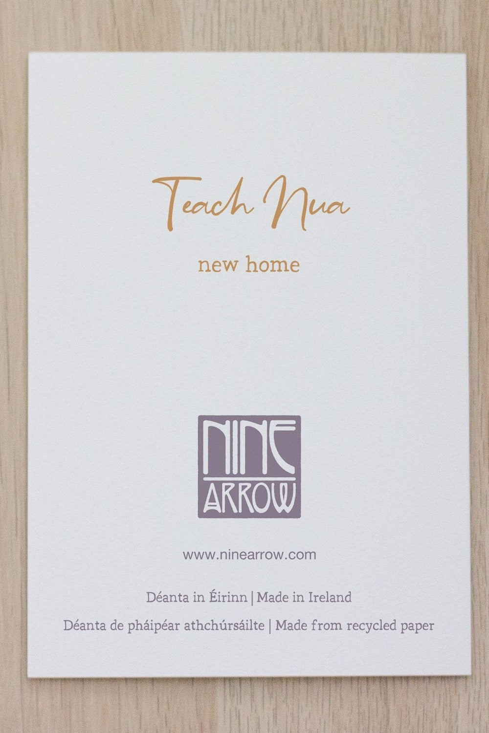 Nine Arrow Teach Nua - New House Greeting Card-Gifts-Ohh! By Gum - Shop Sustainable
