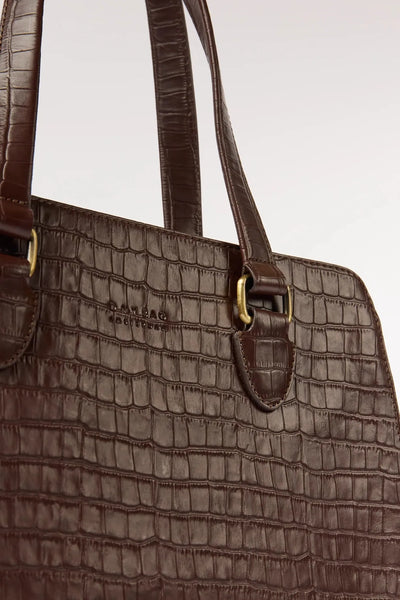 O MY BAG Blair ­Chocolate Croco Leather