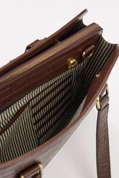O MY BAG Blair ­Chocolate Croco Leather