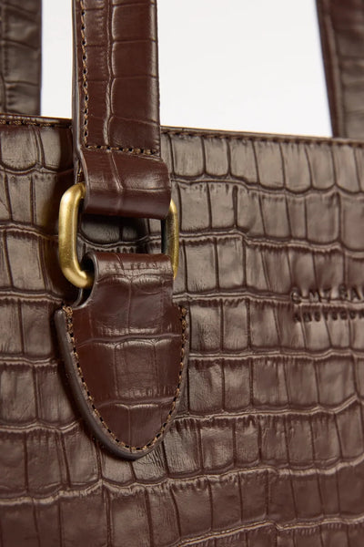 O MY BAG Blair ­Chocolate Croco Leather