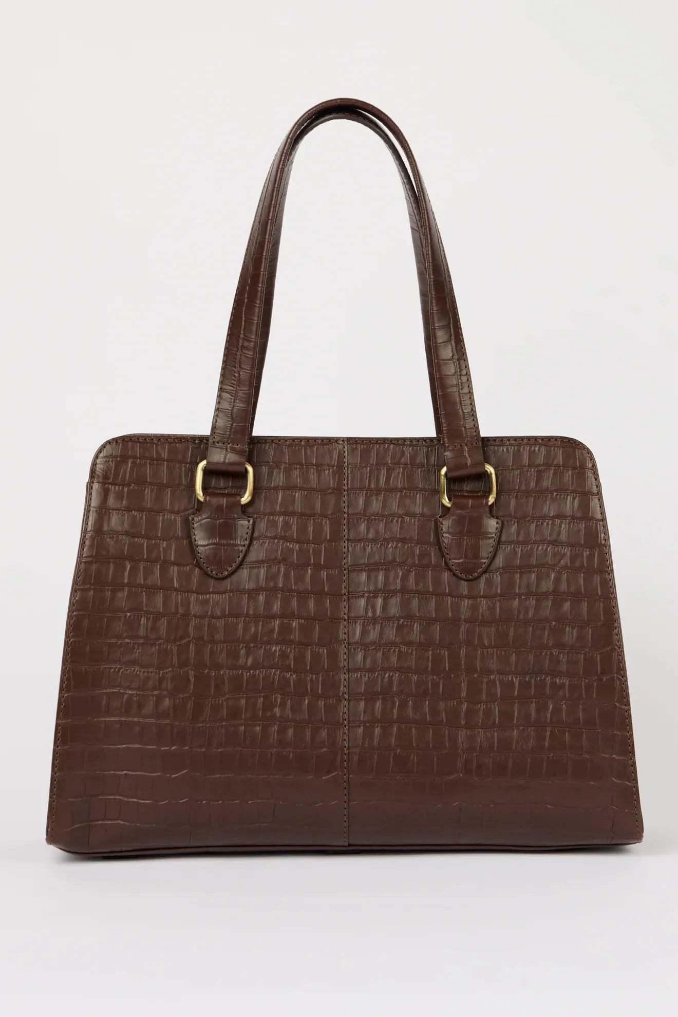 O MY BAG Blair ­Chocolate Croco Leather