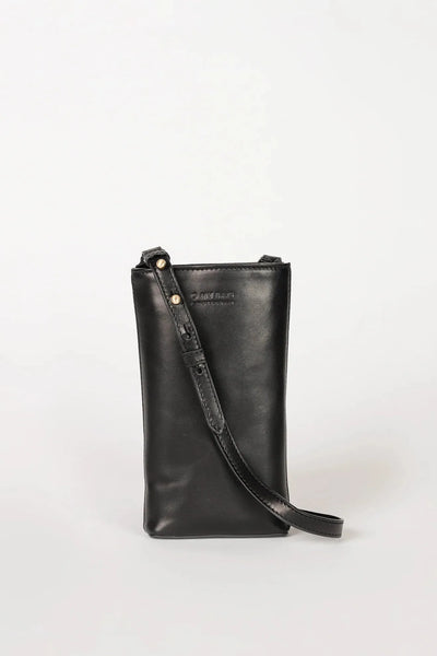 O MY BAG Charlie Phone Bag -­ Black Classic Leather