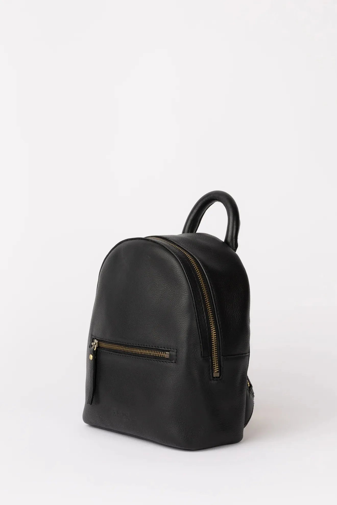 O MY BAG Ivy Mini Backpack ­Black Soft Grain Leather