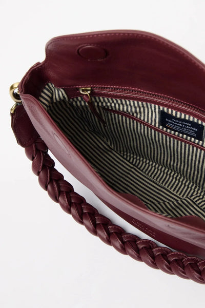O MY BAG Lana ­Dark Cherry Soft Grain