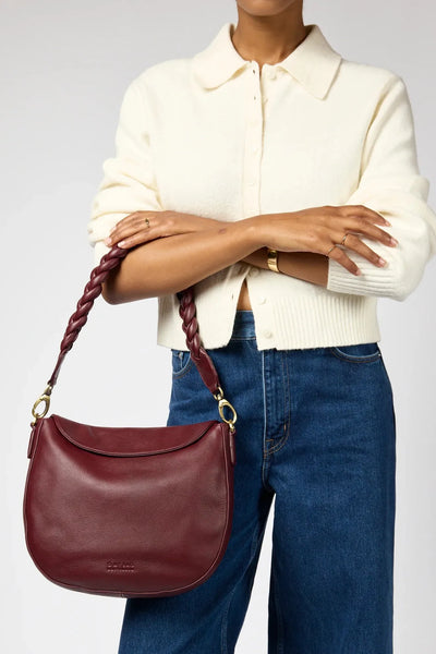 O MY BAG Lana ­Dark Cherry Soft Grain