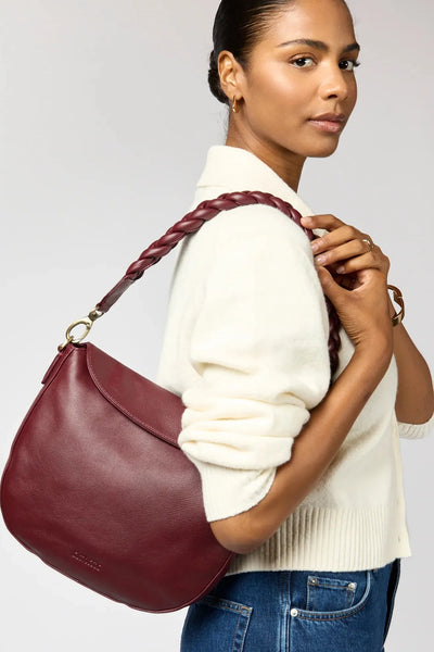 O MY BAG Lana ­Dark Cherry Soft Grain