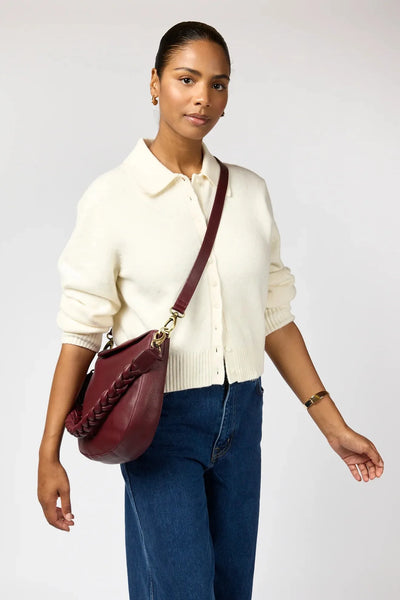 O MY BAG Lana ­Dark Cherry Soft Grain