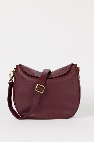 O MY BAG Lana ­Dark Cherry Soft Grain