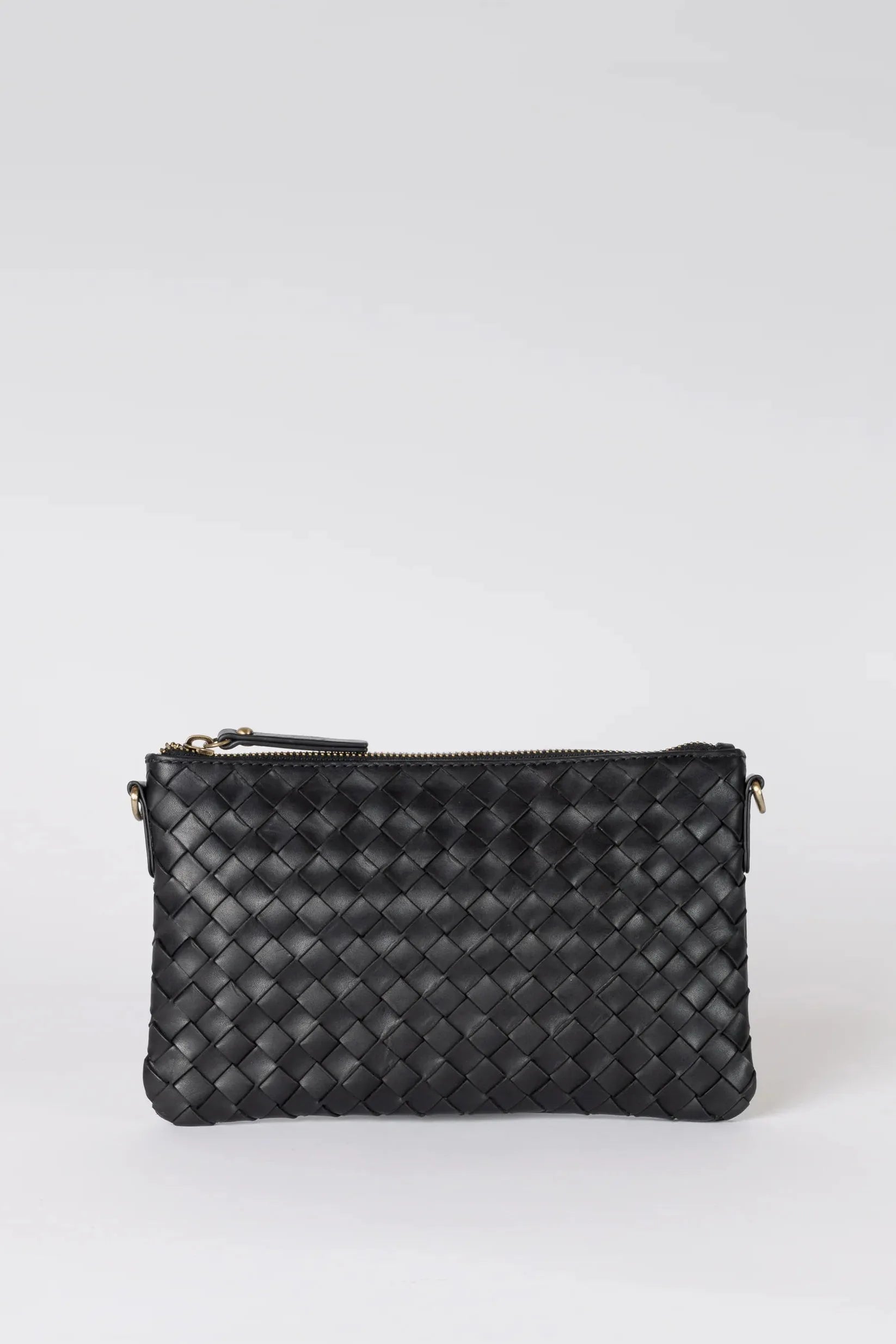 O MY BAG Lexi ­ Black Woven Classic Leather