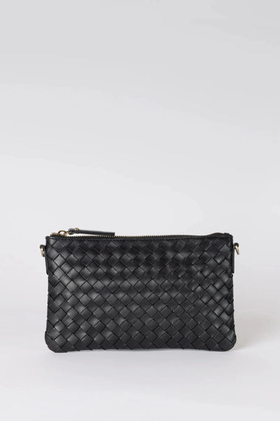 O MY BAG Lexi ­ Black Woven Classic Leather