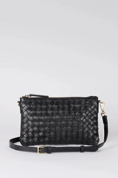 O MY BAG Lexi ­ Black Woven Classic Leather