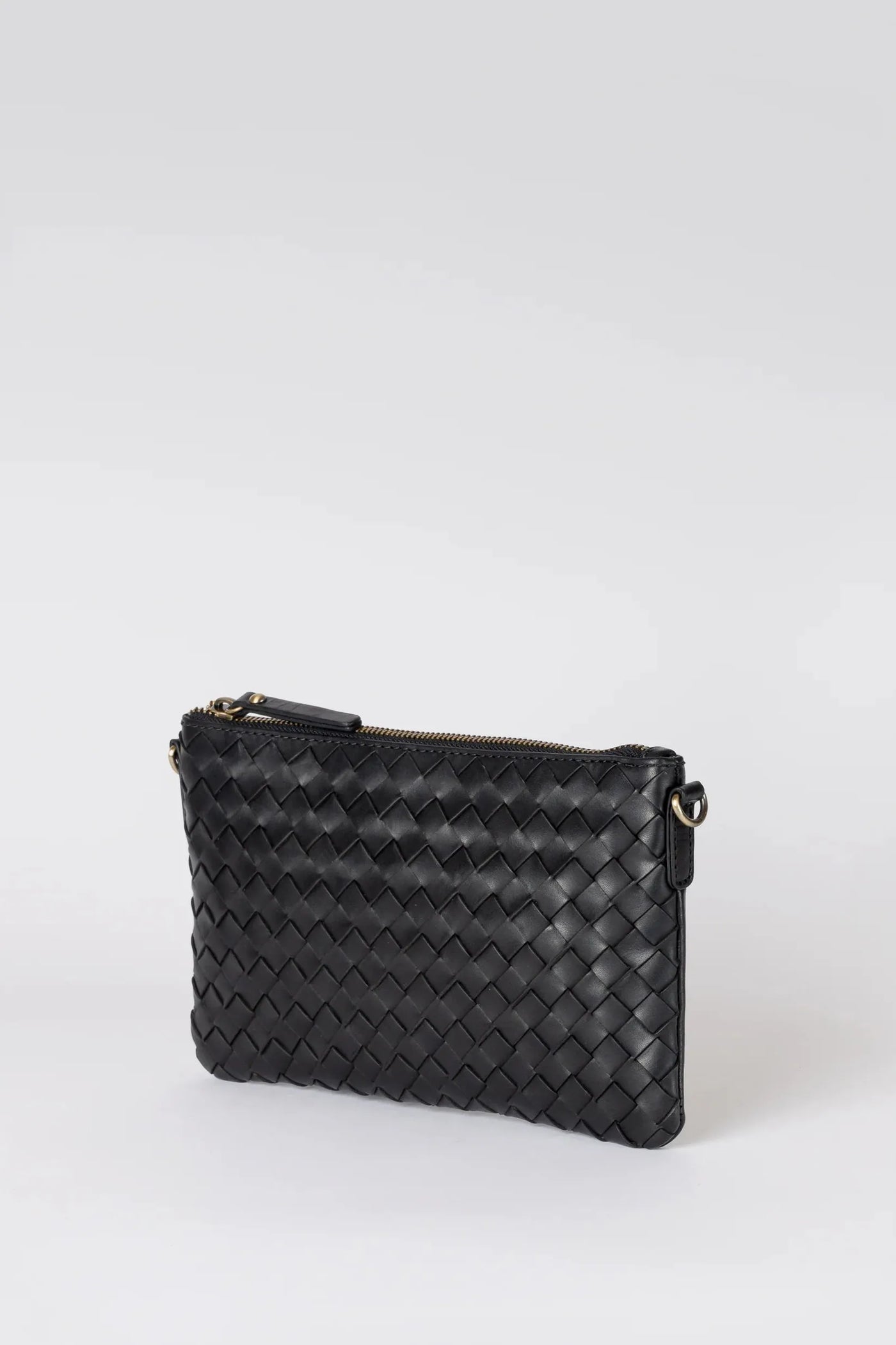 O MY BAG Lexi ­ Black Woven Classic Leather