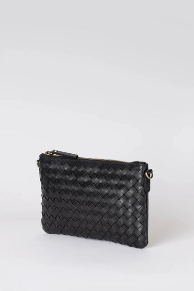 O MY BAG Lexi ­ Black Woven Classic Leather