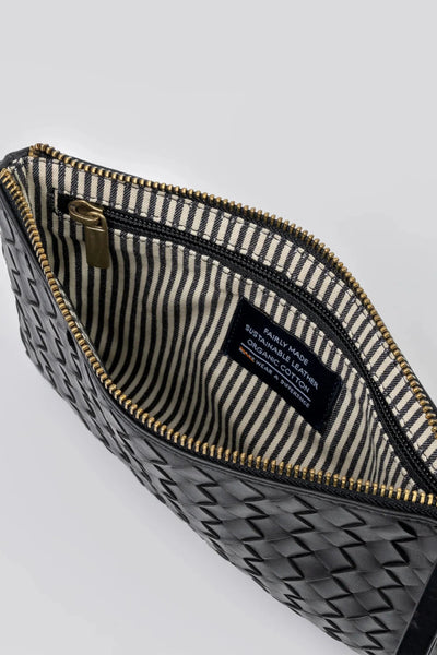 O MY BAG Lexi ­ Black Woven Classic Leather