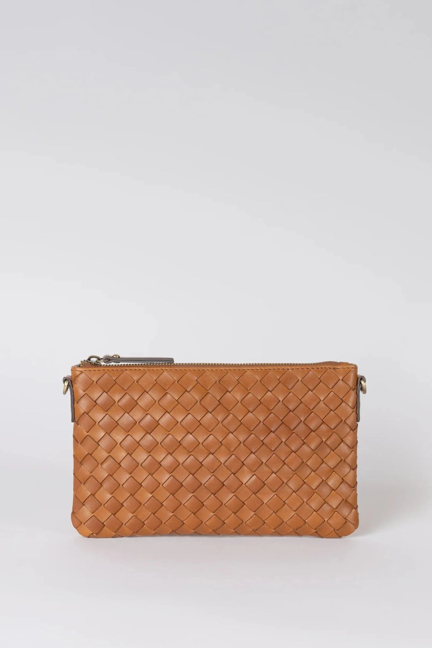 O MY BAG Lexi ­Cognac Woven Classic Leather